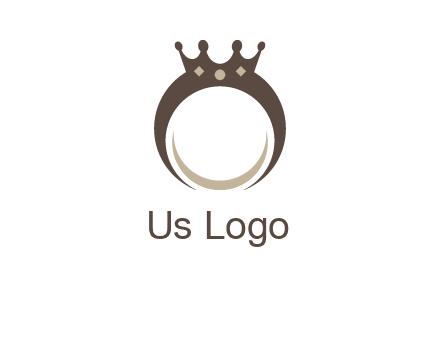 ring with a crown mounting logo