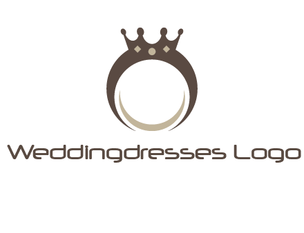 ring with a crown mounting logo