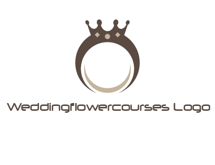 ring with a crown mounting logo