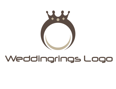 ring with a crown mounting logo