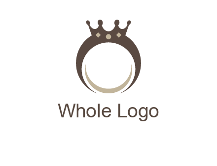 ring with a crown mounting logo
