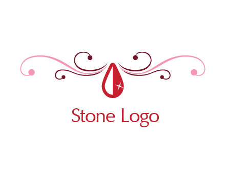 shiny ruby or gemstone logo