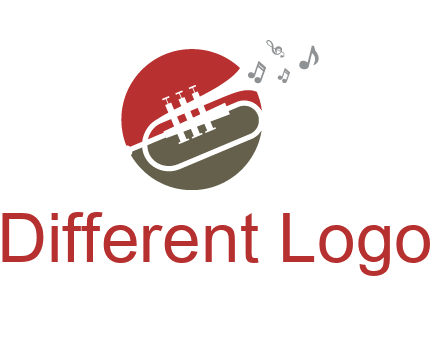 music coming from trumpet logo