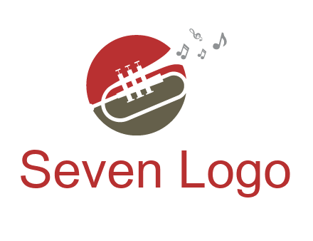 music coming from trumpet logo