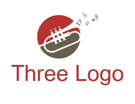 music coming from trumpet logo