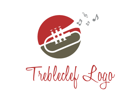 music coming from trumpet logo