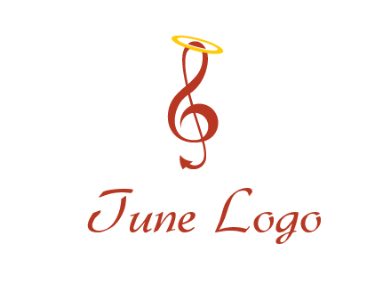 music note with a halo logo