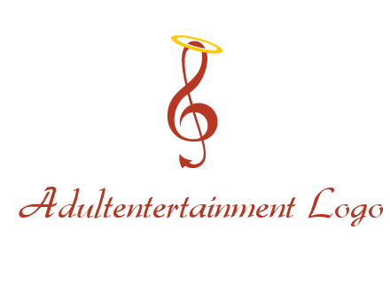 music note with a halo logo