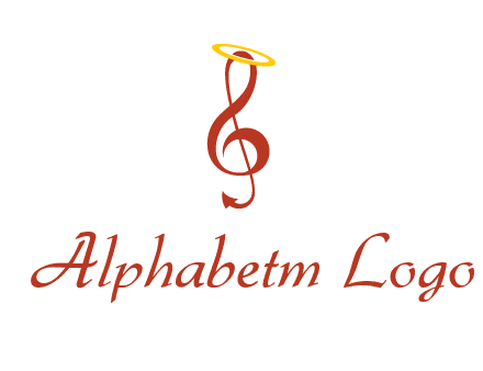 music note with a halo logo