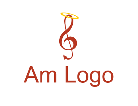 music note with a halo logo