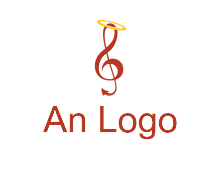 music note with a halo logo