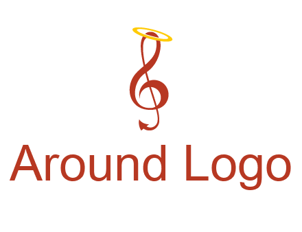 music note with a halo logo