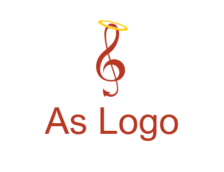 music note with a halo logo