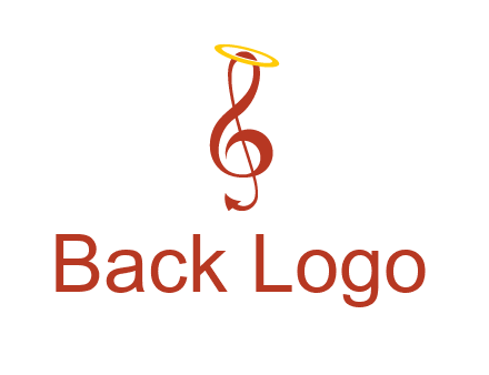 music note with a halo logo