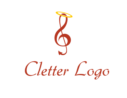 music note with a halo logo