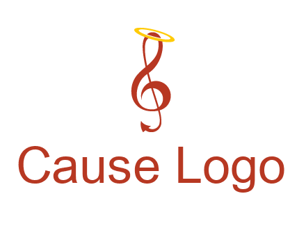 music note with a halo logo