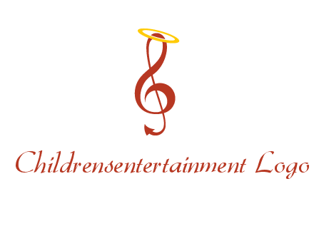 music note with a halo logo