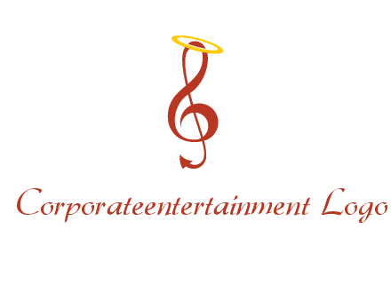 music note with a halo logo