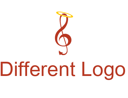 music note with a halo logo