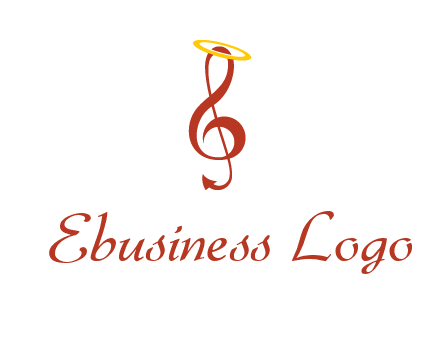 music note with a halo logo