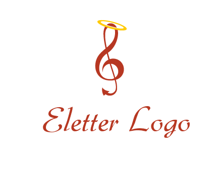 music note with a halo logo