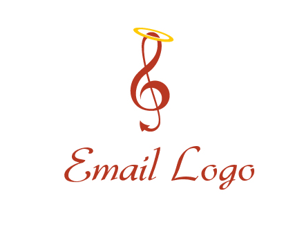 music note with a halo logo