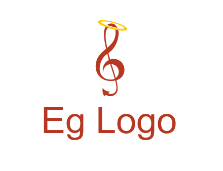 music note with a halo logo