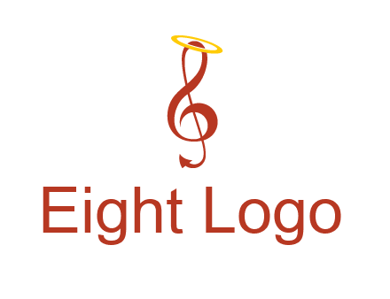 music note with a halo logo