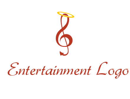 music note with a halo logo