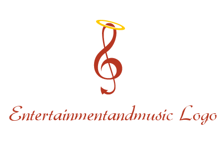 music note with a halo logo