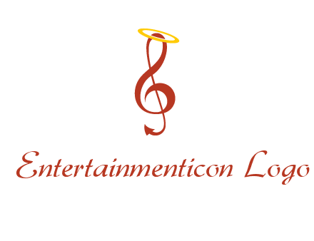 music note with a halo logo