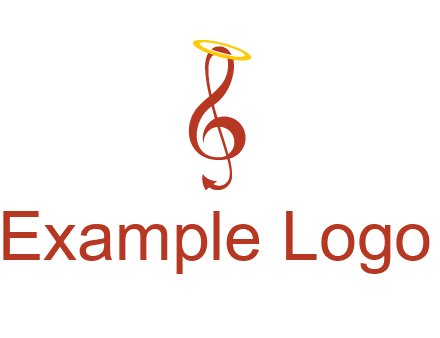 music note with a halo logo