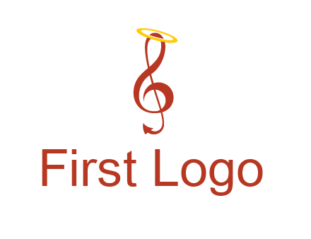 music note with a halo logo