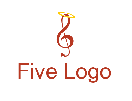 music note with a halo logo