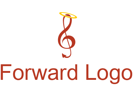 music note with a halo logo