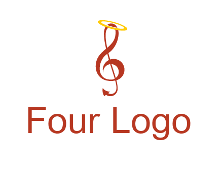 music note with a halo logo
