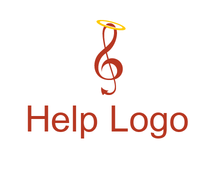 music note with a halo logo