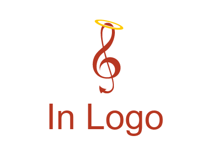 music note with a halo logo