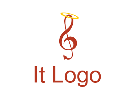 music note with a halo logo