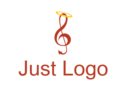 music note with a halo logo
