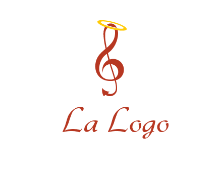 music note with a halo logo