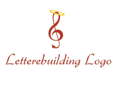 music note with a halo logo