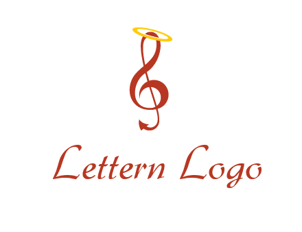 music note with a halo logo