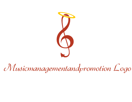 music note with a halo logo
