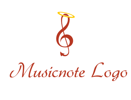 music note with a halo logo