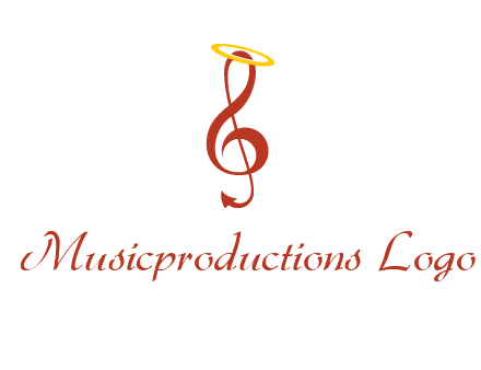 music note with a halo logo