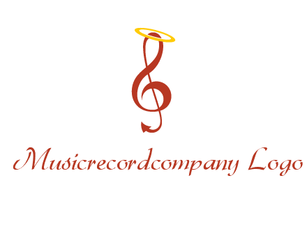 music note with a halo logo
