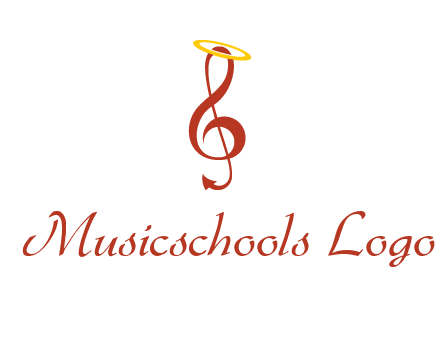 music note with a halo logo