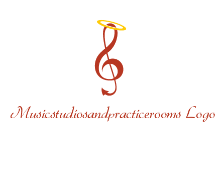 music note with a halo logo