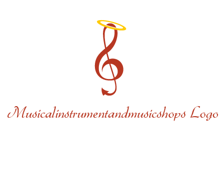 music note with a halo logo